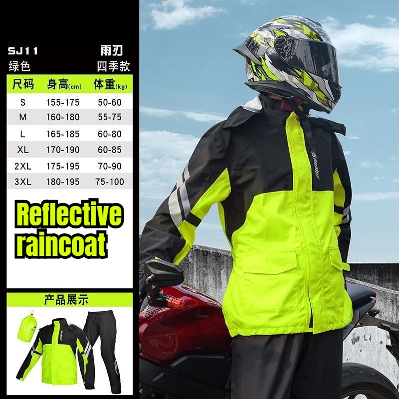 Motorcycle Gear For Men - Motorcycle Rain Suit Split Type Waterproof