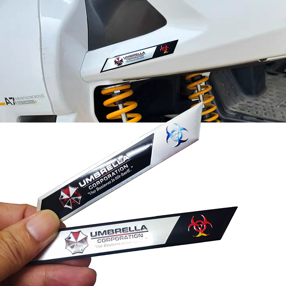 Umbrella 3D Metal Car Stickers - Motorcycle Gear Hub 评论和价格