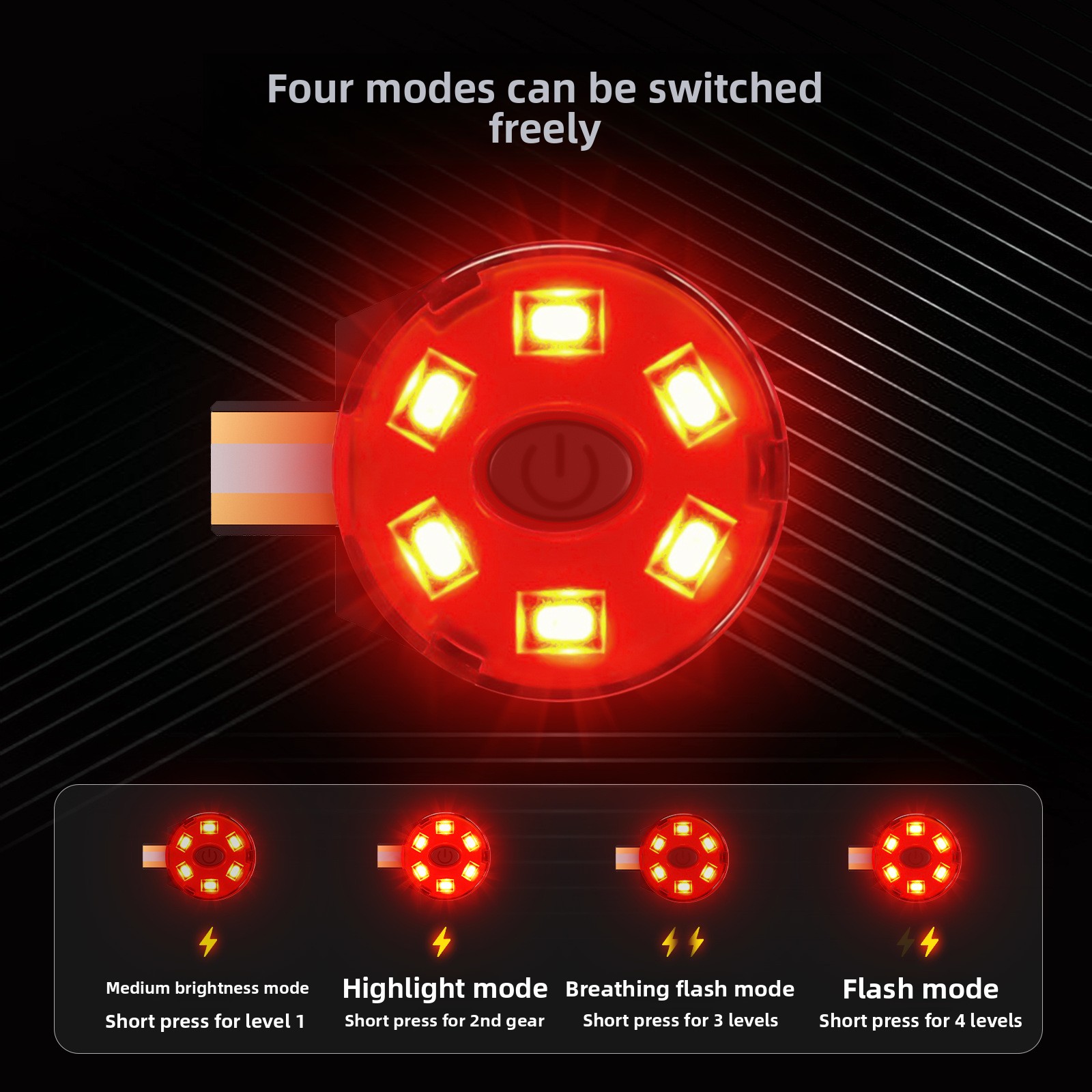 USB Rechargeable LED Helmet Ta - Motorcycle Gear For Men 评论和价格